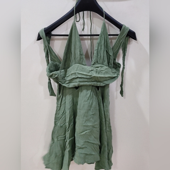 Olive green convertible maxi dress - Picture 2 of 4